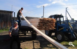 Отгрузка доски на построжку