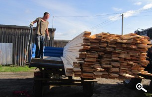 Отгрузка доски на построжку