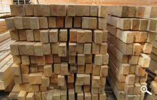 Хранение бруса 100х150 на производстве