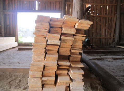 Заготовка доски для производства вагонки