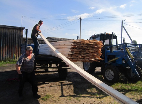 Отгрузка доски на построжку