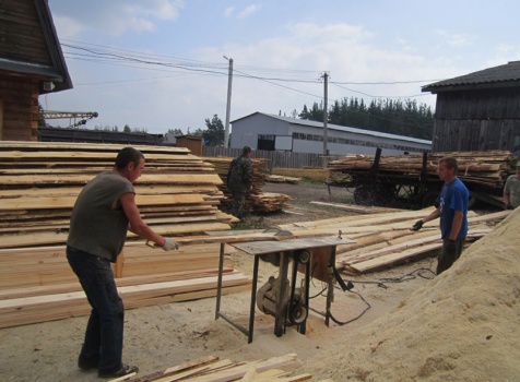 Распиловка из необрезной доски под вагонку